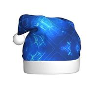 WZYWHJ Christmas Hat for Adult - Ornamental Headband for Holiday Parties and Costume Events Glowing Blueprint Picture