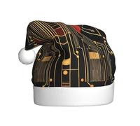 WZYWHJ Christmas Hat for Adult - Ornamental Headband for Holiday Parties and Costume Events Symmetrical lines Pattern