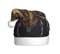 WZYWHJ Christmas Santa Claus Hat for Adult for Holiday and Christmas Parties, Annual Ceremonies Assembled Beetle Prints