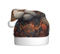 WZYWHJ Christmas Santa Claus Hat for Adult for Holiday and Christmas Parties, Annual Ceremonies Cat's eye close-up Prints