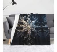 WZYWHJ Christmas Snowflakes Printing Blankets Throws - Lightweight Warm Comfortable Soft Durable Home Practical Rest Outdoor
