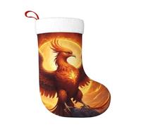 WZYWHJ Christmas Stocking - Festive Decorative Plush Stocking for Holiday Parties and Gifts Flying Phoenix Prints