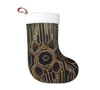 WZYWHJ Christmas Stocking - Festive Decorative Stocking for Holiday Parties & Events Symmetrical electrode path Pattern