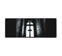 WZYWHJ Church Cross Pattern Extra large rubber keyboard pad, thickened anti slip Office desk cushion