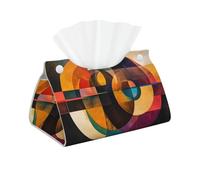 WZYWHJ Circle Square Harmony Printing Paper Towels Rectangular Tissue Box Holder with Bottom Strap Modern Decorative Storage Bag