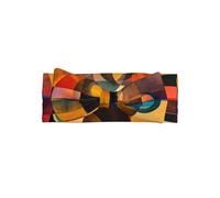 WZYWHJ Circle Square Harmony prints baby bow headbands and elastic soft hair accessories for newborns and girls