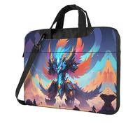 WZYWHJ Circuit Phoenix Prints Laptop Bag - with Soft Interior, Multiple Pockets - Ideal for Men, Travel and Business, Black, 15.6 inch