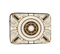WZYWHJ Circular Cross-Hatch Pattern Picture Shockproof Portable Laptop Sleeve Case 17 inch for Men and Women Business Travel, School, Office Daily Use