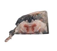 WZYWHJ Cleaning Working Cap Brilliant Crystal Roses Pattern - Chef Hat for Women & Men, Adjustable, Breathable