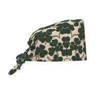 WZYWHJ Cleaning Working Cap Celtic Clover Prints - Chef Hat for Women & Men, Adjustable, Breathable