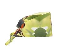 WZYWHJ Cleaning Working Cap Cute Little ant Printing - Chef Hat for Women & Men, Adjustable, Breathable Black