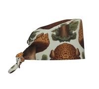 WZYWHJ Cleaning Working Cap Enchanted Morel Prints - Chef Hat for Women & Men, Adjustable, Breathable Black