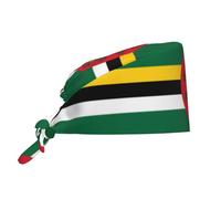 WZYWHJ Cleaning Working Cap Flag of The Commonwealth of Dominica Prints - Chef Hat for Women & Men, Adjustable, Breathable Black