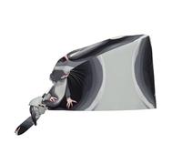 WZYWHJ Cleaning Working Cap Mouse in The Hole Prints - Chef Hat for Women & Men, Adjustable, Breathable Black