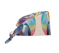 WZYWHJ Cleaning Working Cap National Geographic Wolf Prints - Chef Hat for Women & Men, Adjustable, Breathable Black