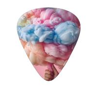 Wzywhj Colorful Cotton Candy Printing Guitar Plectrum Easy Grip Uke Picks Holdingï¼Œ Ukulele, Acoustic And Electric Guitarï¼Œ12 Piece