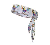 WZYWHJ Colorful crane origami Pattern Headbands,Sports Head Tie,Headband for Men and Women,Hair Band for Running Workout Football