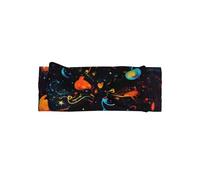 WZYWHJ colorful galaxy music note Printed baby bow headbands and elastic soft hair accessories for newborns and girls