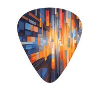 Wzywhj Colorful Geometric Patterns Picture Guitar Pick Easy Grip Uke Picks Comfortable Feel, Ukulele, Acoustic And Electric Guitarï¼ŒGuitar Plectrums 12'S