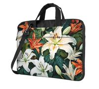 WZYWHJ Colorful Lilies Picture Ultra-thin portable single-shoulder laptop bag 14 inch computer accessories soft shockproof for laptops