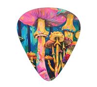 Wzywhj Colorful Mushroom Forest Printing Guitar Plectrum Easy Grip Uke Picks Holdingï¼Œ Ukulele, Acoustic And Electric Guitarï¼Œ12 Piece