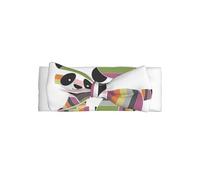 WZYWHJ Colorful pandas Printing baby bow headbands and elastic soft hair accessories for newborns and girls