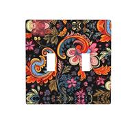 WZYWHJ Colorful Plant Patterns Printed Decorative Wall Plate 4.5x4.5 Inches Durable and Stylish for Residential and Commercial Areas