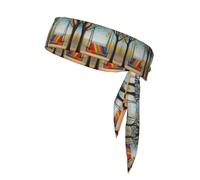 WZYWHJ Colorful Swings Printing Headbands,Sports Head Tie,Headband for Men and Women,Hair Band for Running Workout Football
