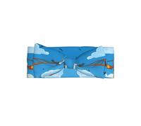 WZYWHJ Construction Site Cartoon Crane Picture baby bow headbands and elastic soft hair accessories for newborns and girls