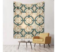WZYWHJ continuous circular pattern Printing Wall Decoration Tapestry 60x51in Soft Durable Lightweight for Bedroom and Dorm Room Decor