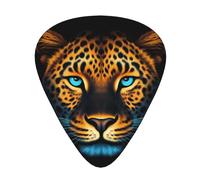 Wzywhj Cool Cheetah Leopard Printed Guitar Picks 12 Piece, Easy Grip Uke Picks Hold In One'S Hands, Ukulele, Acoustic Or Electric Electric Guitar