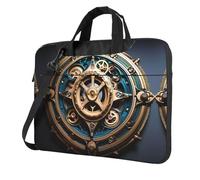 WZYWHJ Cool Steampunk Gears Printing Ultra-thin portable single-shoulder laptop bag 13 inch computer accessories soft shockproof for laptops