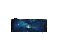 WZYWHJ Cosmic Starry Night Printing baby bow headbands and elastic soft hair accessories for newborns and girls