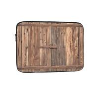 WZYWHJ Country barn Wood Door Prints Shockproof Portable Laptop Sleeve Case 13 inch for Men and Women Business Travel, School, Office Daily Use