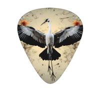 Wzywhj Cranes Showing Flight Pattern Guitar Pick Easy Grip Uke Picks For Your Bass, Ukulele, Acoustic And Electric Guitar,12 Piece