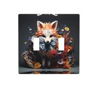 WZYWHJ Creative Flower Animals Picture Decorative Wall Plate 4.5x4.5 Inches Durable and Stylish for Residential and Commercial Areas