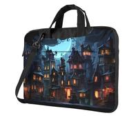 WZYWHJ Creepy town Pattern Ultra-thin portable single-shoulder laptop bag 13 inch computer accessories soft shockproof for laptops