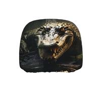 WZYWHJ Crocodile surfaced Picture Seat Head Pillowcase Car Truck General Motors Parts Protective Cover one Pack