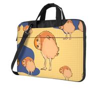 WZYWHJ Crooked Owl Picture Ultra-thin portable single-shoulder laptop bag 15.6 inch computer accessories soft shockproof for laptops