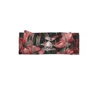 WZYWHJ Crystal and pink tulips Pattern baby bow headbands and elastic soft hair accessories for newborns and girls