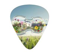 Wzywhj Crystal Cello Printing Guitar Plectrum Easy Grip Uke Picks Holdingï¼Œ Ukulele, Acoustic And Electric Guitarï¼Œ12 Piece