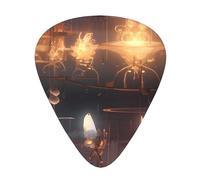 Wzywhj Crystal Insects Pattern Guitar Pick Easy Grip Uke Picks For Your Bass, Ukulele, Acoustic And Electric Guitar,12 Piece