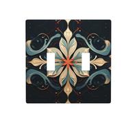 WZYWHJ Crystal Shape Patterns Printing Decorative Wall Plate 4.5x4.5 Inches Durable and Stylish for Residential and Commercial Areas