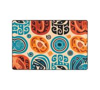 WZYWHJ Cultural Symbol Printing Anti-Slip Floor mat Carpet Rug 72"x48" for Living Room Office Coffee Table Bed Balcony
