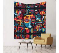 WZYWHJ curved Printing Wall Decoration Tapestry 60x51in Soft Durable Lightweight for Bedroom and Dorm Room Decor