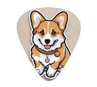 Wzywhj Cute Corgi Butt Printed Guitar Picks 12 Piece, Easy Grip Uke Picks Hold In One'S Hands, Ukulele, Acoustic Or Electric Electric Guitar