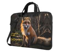 WZYWHJ Cute fox Pattern Ultra-thin portable single-shoulder laptop bag 13 inch computer accessories soft shockproof for laptops