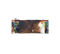 WZYWHJ Cute goat prints baby bow headbands and elastic soft hair accessories for newborns and girls