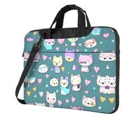 WZYWHJ Cute little fox Prints Ultra-thin portable single-shoulder laptop bag 14 inch computer accessories soft shockproof for laptops