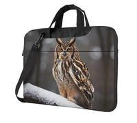 WZYWHJ Cute owl Pattern Ultra-thin portable single-shoulder laptop bag 13 inch computer accessories soft shockproof for laptops